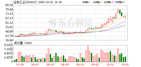天宇优配  征和工业：关于与专业投资机构共同投资的进展公告